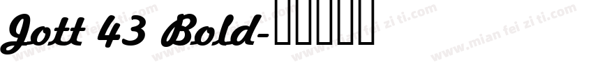 Jott 43 Bold字体转换